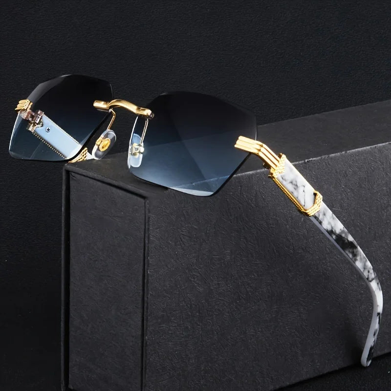 Gafas de Sol Sin Montura – Estilo Clásico y Minimalista Unisex