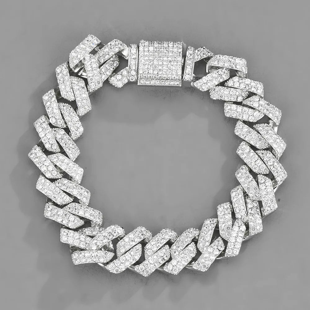 Reloj Masculino de Lujo – Estilo Hip Hop con Detalles Dorados y Cristales