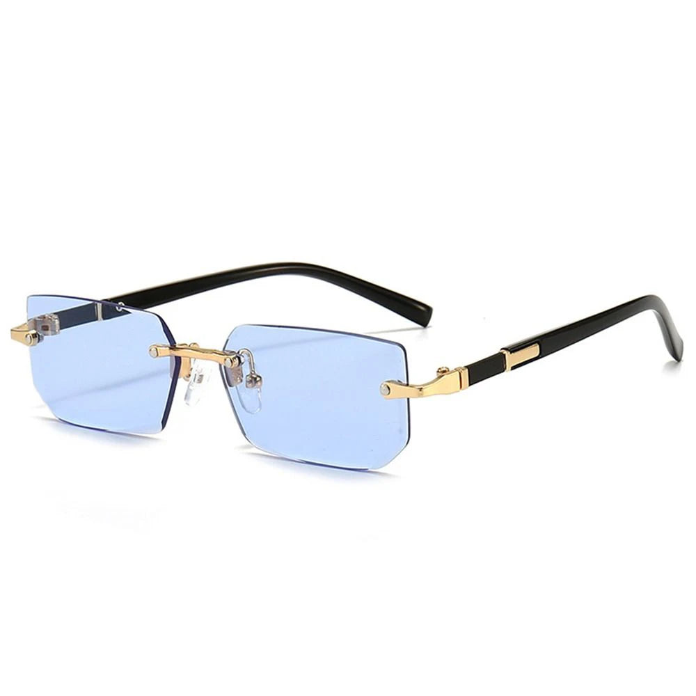 Gafas de Sol Rectangulares Sin Montura – Estilo Minimalista Unisex UV400