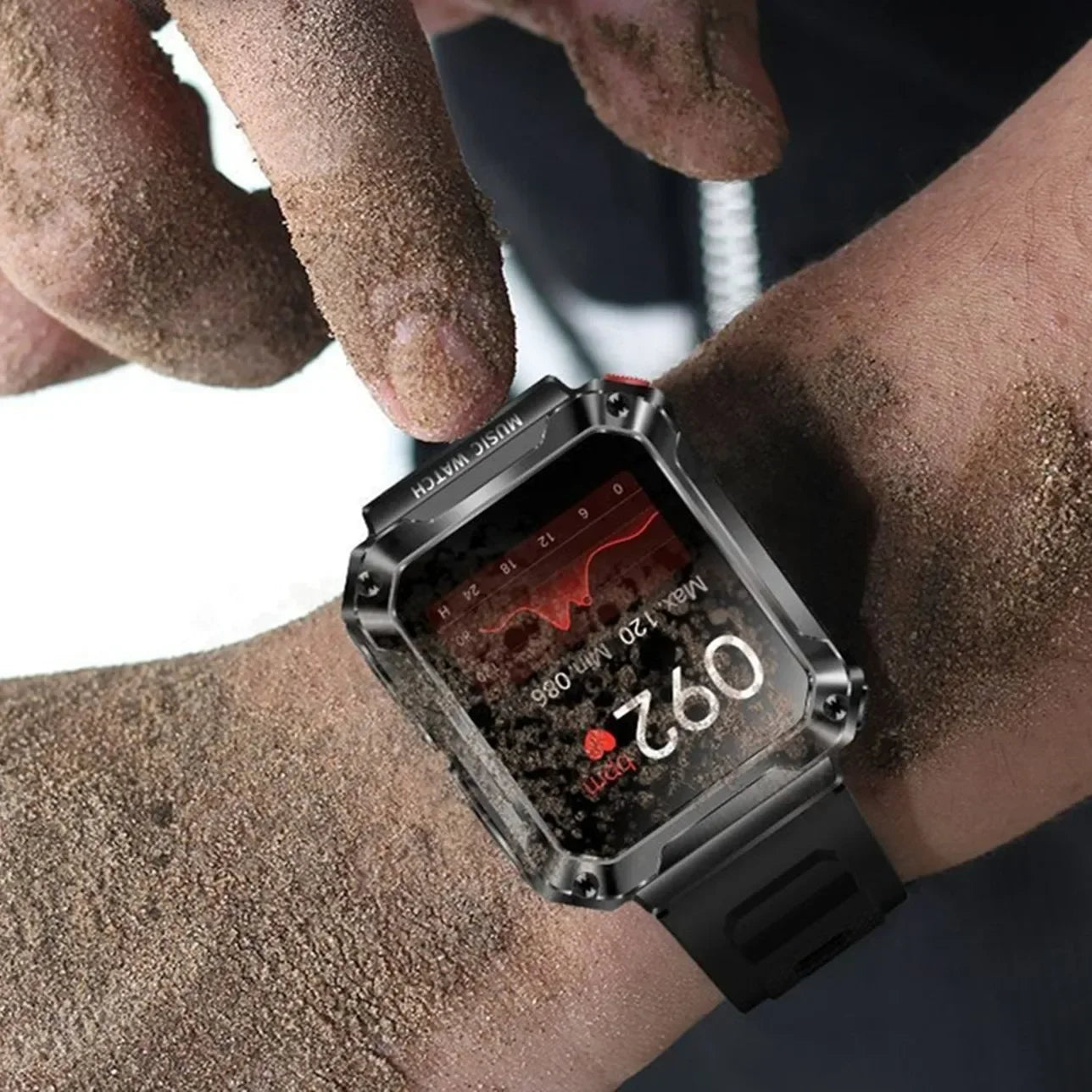 Smartwatch Deportivo 2 en 1 con Auriculares Bluetooth – Pantalla HD 1.96”