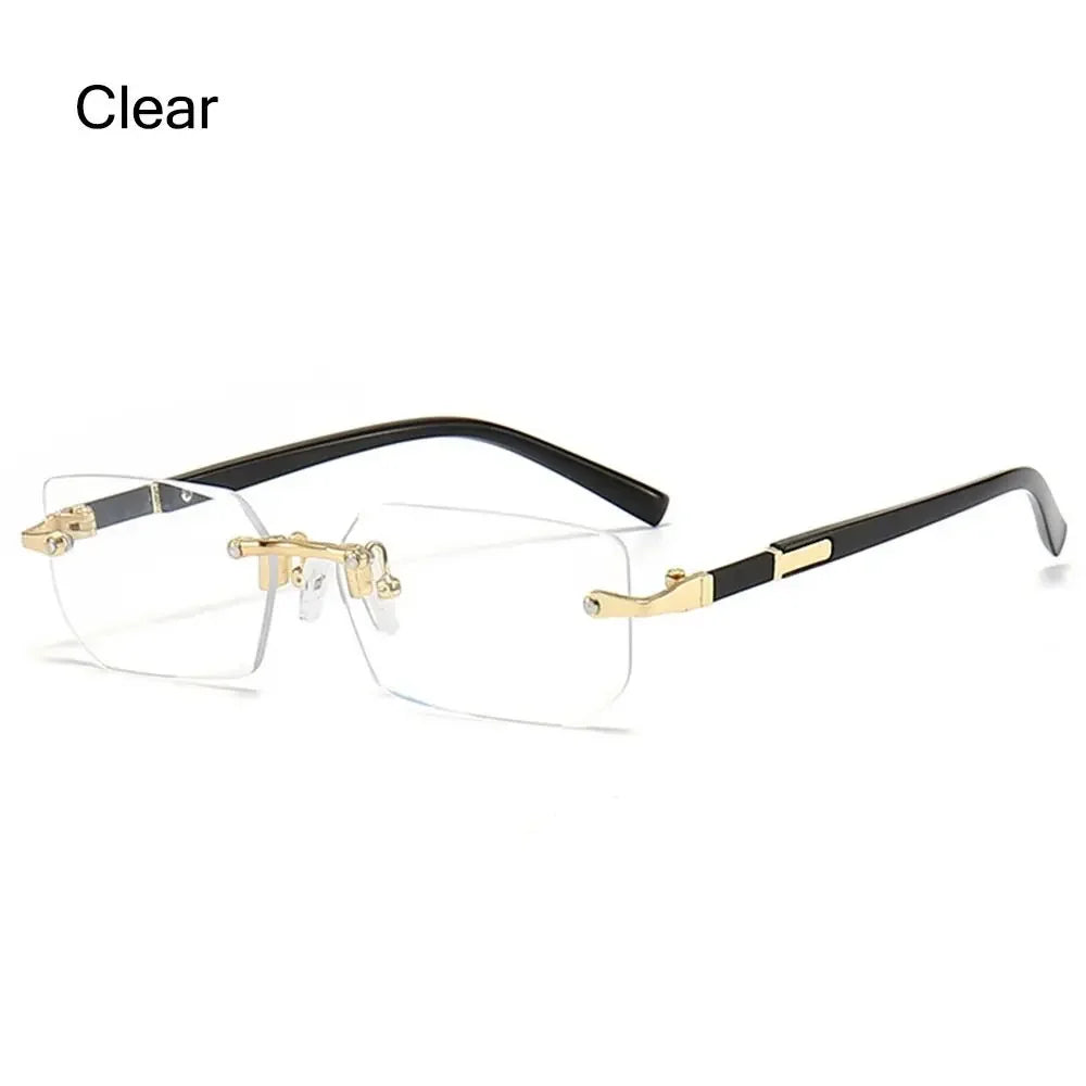 Gafas de Sol Rectangulares Sin Montura – Estilo Minimalista Unisex UV400