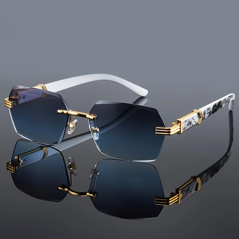 Gafas de Sol Sin Montura – Estilo Clásico y Minimalista Unisex
