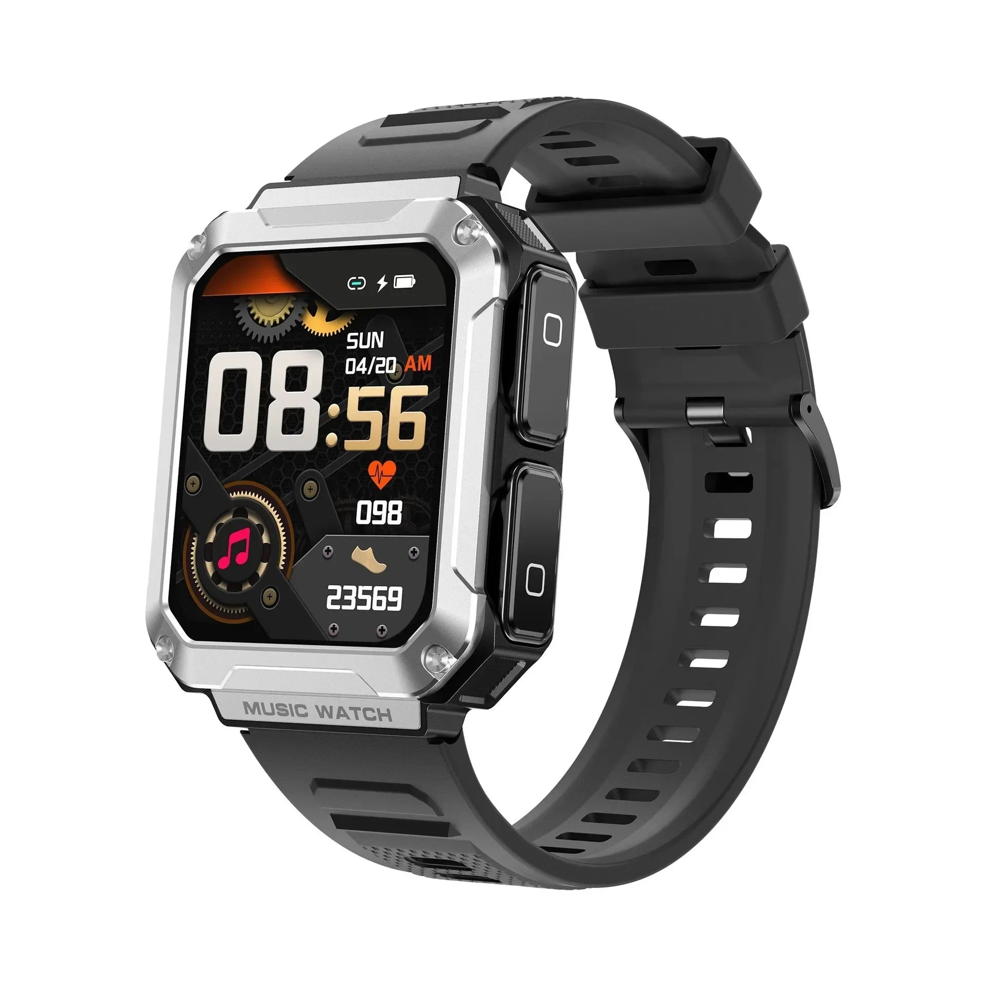 Smartwatch Deportivo 2 en 1 con Auriculares Bluetooth – Pantalla HD 1.96”